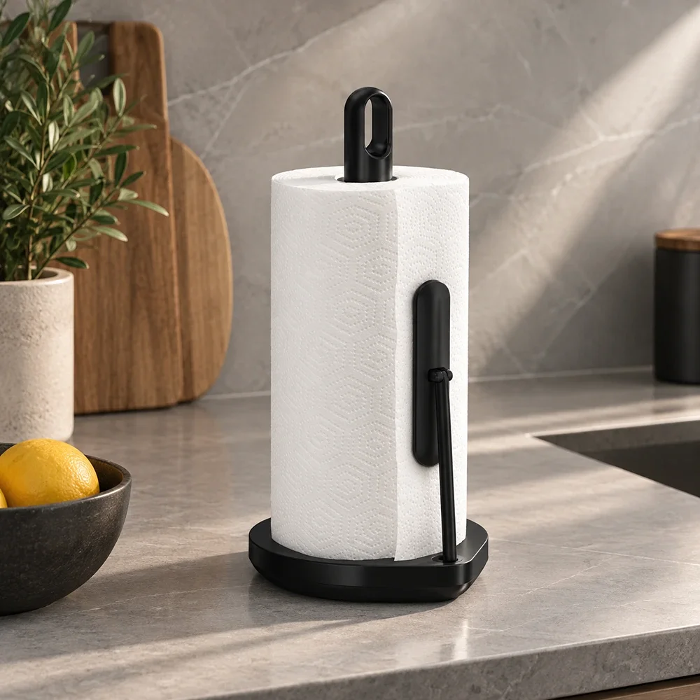 Tension Arm Paper Towel Holder Simplehuman Black