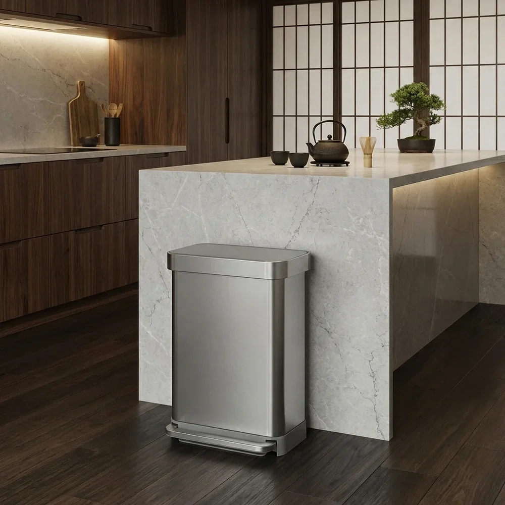 Rectangular Pedal Bin Simplehuman CW2023 Brushed