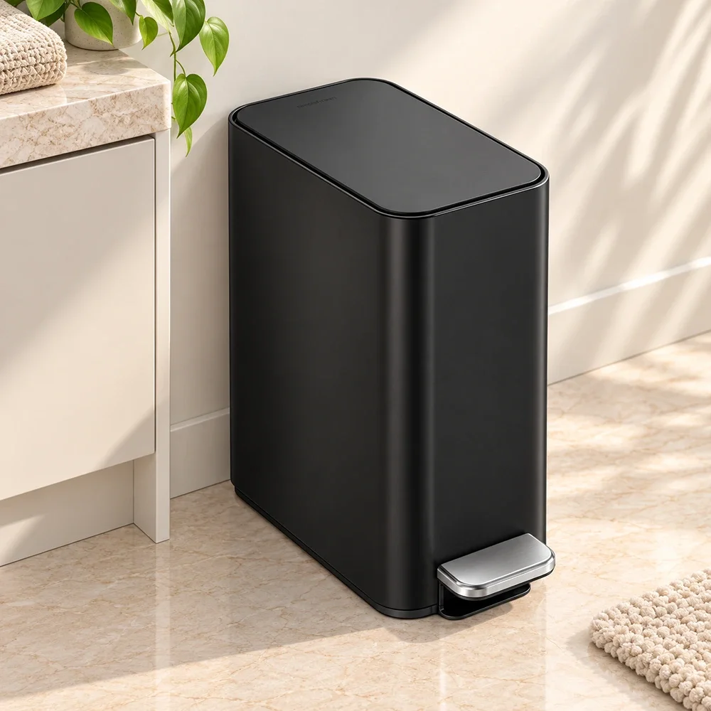 5L Slim Pedal Bin Simplehuman Matte Black CW2101