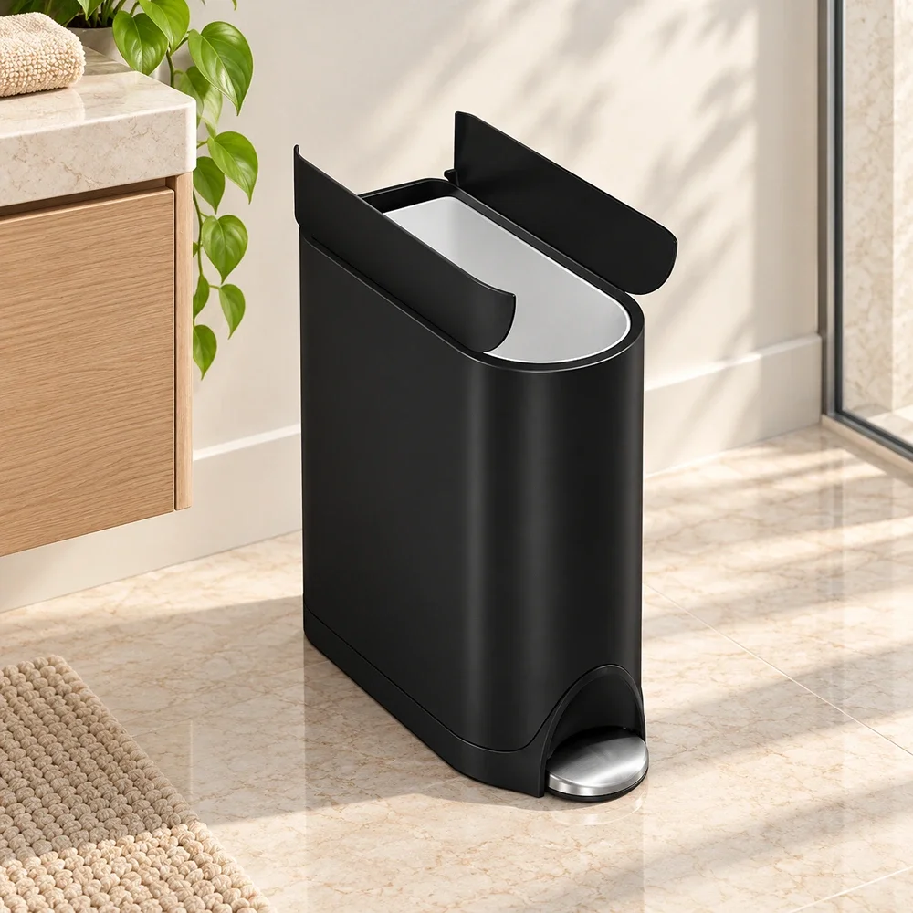 10L Butterfly Pedal Bin Simplehuman Matte Black
